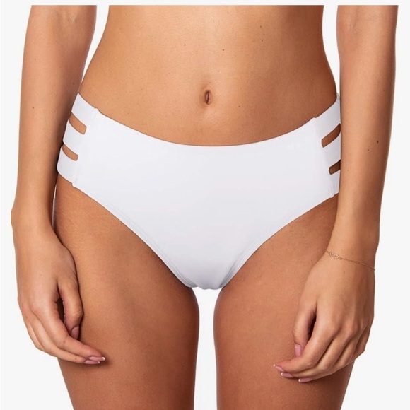 Ocean Blues Women's Strappy Bikini Bottom Full Coverage Swim Briefs XL NWT - Picture 1 of 8